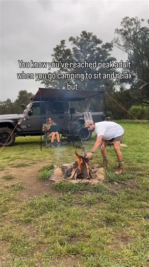 @outdoorlivinn_ on Instagram: "I guess this is a form of relaxing. Do you know anyone like this? . . #campfire #peakadult #camping #campinglife #fishing #fire #campinggear"