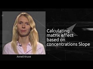 Calculating matrix effect based on slopes