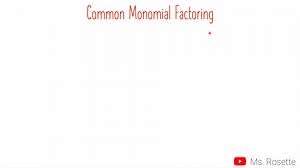 5.2K views · 195 reactions | G8 Math: Common Monomial Factoring Please share this video to your friends!  This might help them in their MATH LESSONS! Subscribe/ Follow for more FREE MATH TUTORIALS YouTube: https://www.youtube.com/c/MsRosette?sub_confirmation=1 TikTok: https://www.tiktok.com/@mathlove.rre Facebook: https://www.facebook.com/mathlove.rre | Math Love | Facebook