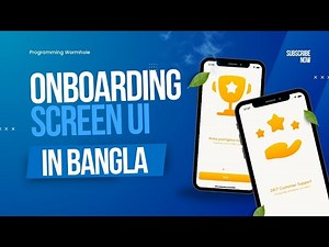 Flutter Onboarding Screen | Introduction Screen | Flutter UI Design | Programming Wormhole