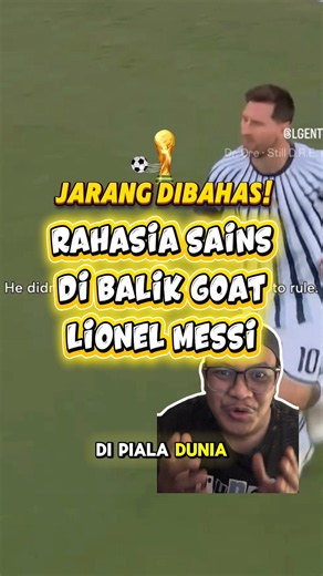 Berdasarkan studi sains olahraga terbaru, Messi punya kontrol tubuh luar biasa karena titik gravitasinya yang sangat rendah. Saat dia melakukan cutting-in, koordinasi antara posisi panggul dan kemiringan tubuhnya menghasilkan gaya dorong instan, tanpa kehilangan keseimbangan sedikit pun! 🦾 Di saat bek lawan masih mikir mau balik badan, Messi udah selebrasi di depan gawang. Gimana, menurut kalian Messi itu emang alien dari planet lain atau cuma khatam buku paket IPA bab Gaya dan Gerak? 🤔 Tulis 
