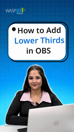 WASP3D- Real-Time Graphics for All on Instagram: "Want your livestream to look professional instantly? Lower thirds can change the whole look of your broadcast — and I’ll show you how to add them in OBS in just a few minutes. Level up your stream. Make it look broadcast-ready. #OBS #OBSTutorial #LowerThirds #StreamingSetup #LiveStreaming #StreamOverlay #BroadcastGraphics #WASP3DXpress #CreatorTools #ContentCreators #LivestreamTips #ProfessionalStreaming #StreamDesign #GoLive #StreamingMadeEasy #