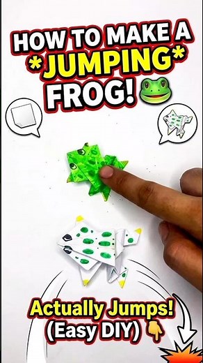 How to make a jumping frog 🐸