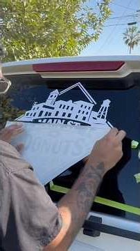 How to install large 2 piece decal
