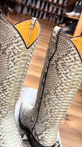 7.7K views · 51 reactions | Love this boot ? Call us or message us directly to purchase! Python Skin Boots in color “Natural” You can always stop by our location! We also offer shipping nationwide! ☎️ 713-514-9939. La Hacienda Boot Co. 2429 Telephone Rd Houston, Texas 77023 ☎️ 713-514-9939/346-510-8311 #lahaciendabootco #custommade #handmade #boot #botas | La Hacienda Boot Co. | Facebook
