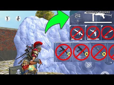 ¡SÓLO PUEDES USAR UN ARMA! 😱 RETO FREE FIRE *imposible* - INVICTOR