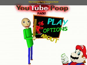 The Youtube Poop Texture Pack! Mod for Baldi's Basics | Baldi Mods