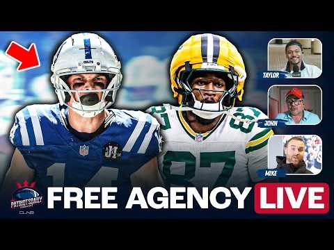 LIVE NFL Free Agency Special: Patriots LOSE OUT on Alec Pierce | Patriots Daily