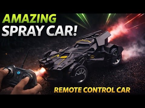 Amazing Spray Remote Control Car with Lights | RC Toy Review 🚗💨