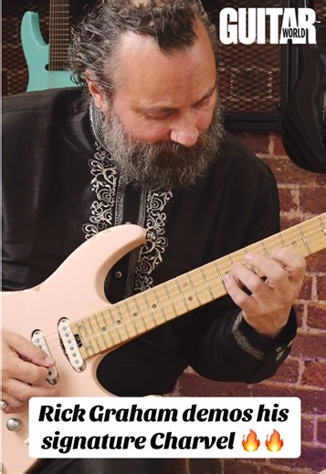 A true virtuoso's virtuoso, Rick Graham has won the admiration of countless boundary-pushing players, and his signature Charvel (the Pro-Mod DK24 2PT CM MPL) is a thing of beauty. Watch him put it through its paces #guitartok #guitar #demo #charvel #charvelguitars
