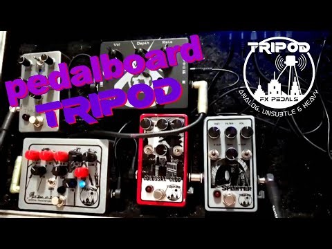 Tripod FX Pedalboard - Splinter, Colossal Clod, Aranea, V'Ger e Thumper
