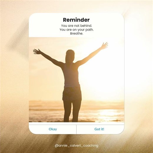 🌿 Gentle ReminderYou’re not late.You’re not behind. #transformyourlifetoday