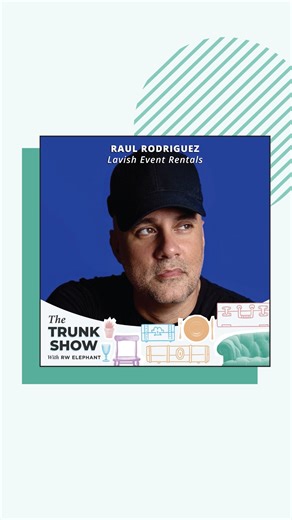 RW Elephant Event Rental Software on Instagram: "Learn all about how @lavisheventrentals scaled their event rental adventures in Season 4: Episode 2 of The Trunk Show With RW Podcast at bit.ly/RWRaul Hear Raul’s story of organically growing his rental brand out of his design and production company @2r_creative and what it takes to stand out in a crowded market. Raul shares how he steers his design-forward brand to stand the test of time and continue to push to new levels."