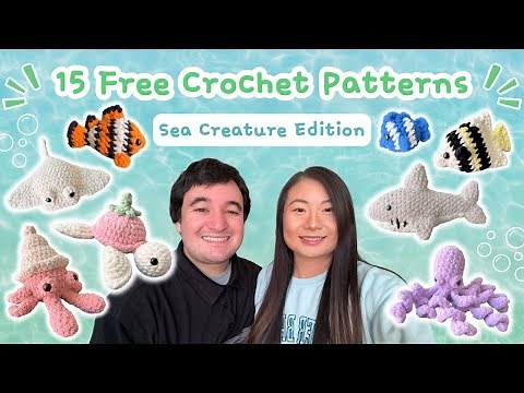 🐠 15 FREE Crochet Patterns: Sea Creature Edition ✨ | QUICK makes for Markets! (tried and tested) 🩵