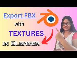 Blender Export FBX With Textures || Blender Export Texture || Blender Tutorial
