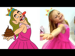 Nastya and Dad Stories about The Right Behavior Drawing Meme | Funny Like Nastya Memes
