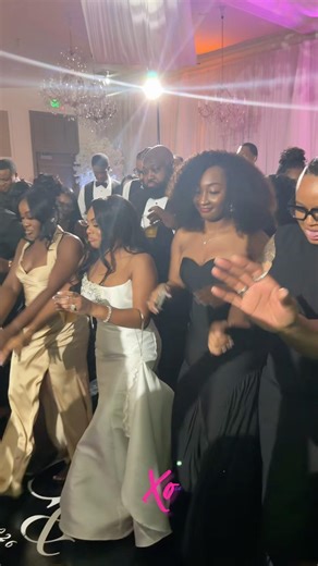 Bride Doing The Pop Out Challenge With Her Brides Maids