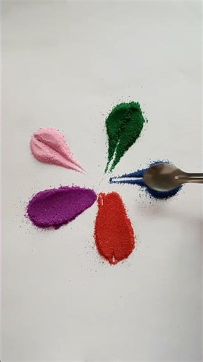 imple Rangoli, satisfying rangoli, Easy rangsatisfying #asmroli​, Tricks and tips,ASMR#rangoli