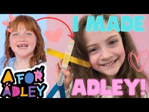 I MADE ADLEY OUT OF STICKS! ‪@AforAdley‬ ❤️
