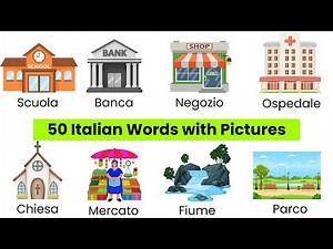 50 Key Italian Words for Beginners | A1-A2 Vocabulary | With Pictures [ENG SUB]
