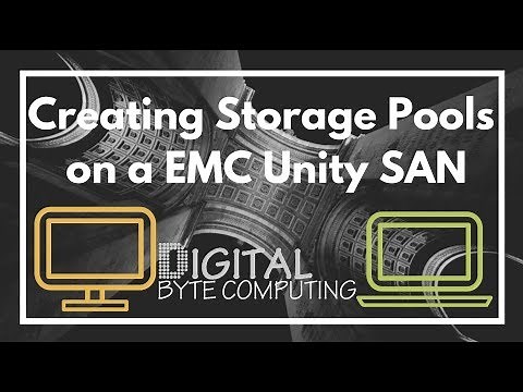 How to create a storage pool on a EMC Unity SAN using Unisphere