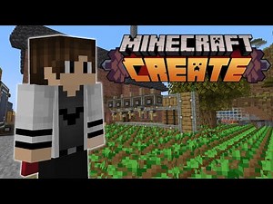 I Built An Auto Tree Farm In Create Mod Minecraft!!!!