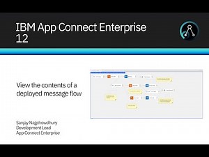 How to view the contents of a deployed message flow in IBM App Connect Enterprise.