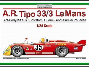 ➡Alfa Romeo Tipo 33/3 LeMans 1970 Slot-Body-Kit 1/24 Scale by Fein-Design-Modell - Unboxing #2