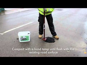 Ultracrete Instant Road Repair being used in Wet Weather