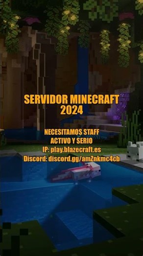 SERVIDOR MINECRAFT 2024 - SE BUSCA STAFF EN MI NUEVO SERVIDOR