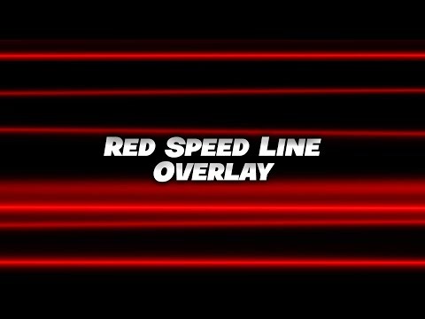 Red Speed Line Overlay