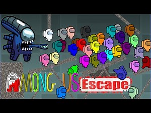 Escape from the Xenomorph - Survival Among Us Crewmate Race in Algodoo