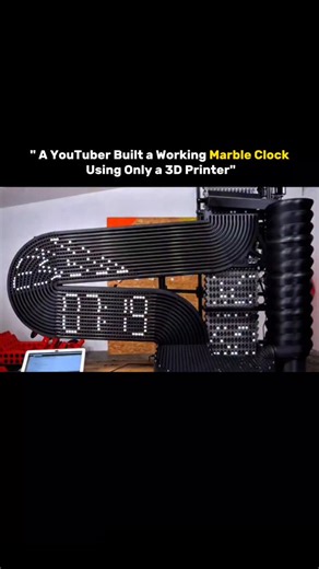 explain_with_science on Instagram: "YouTuber designed and 3D printed a fully mechanical marble clock that runs using gravity and precise engineering. Marbles move through carefully printed gears and tracks to measure time accurately, proving how advanced and precise modern 3D printing technology has become. . Credits: ivanmirandawastaken/YT . All credit goes to the respective owner(s). I do not own the audio/video/clips shown in this reel. This content is shared only for educational/entertainmen