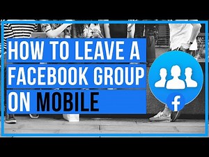 How to leave a facebook group on mobile