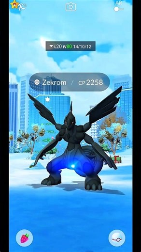 Legendary Zekrom ⚡ Raid Battle | Pokémon GO #shorts