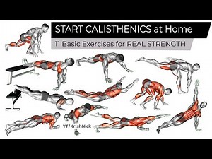 START CALISTHENICS at Home | 11 Basic Exercises for REAL STRENGTH