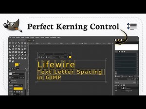 How to adjust text kerning in GIMP (Edit Precision)