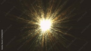 Abstract Slow Motion Shockwave Explosion Background/ Animation of an abstract schockwave explosion background in slow motion with fractal particles and distorted waves