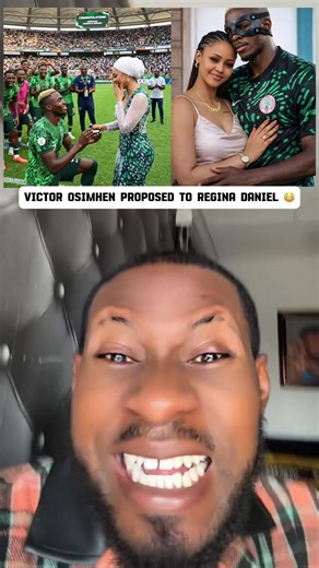 Victor Osimhen proposed to Regina Daniel 😳