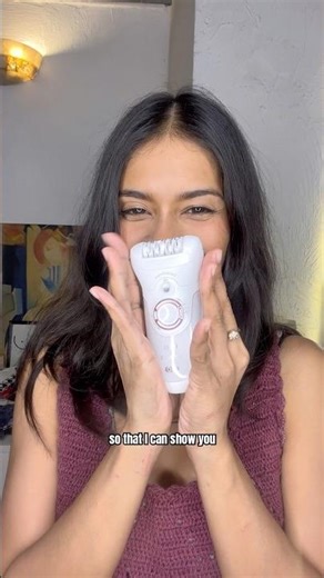 How to use an EPILATOR for MINIMUM PAIN?? Watch this 🥰 #zerowastebeauty