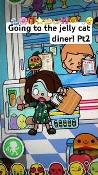 Going to the jelly cat diner! Pt2 |🍰🫶 #tocaboca #needoh #jellycat