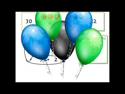 Ladder/Cake Method for finding LCM and GCF