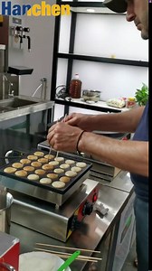 Hanchen Commercial Pancake Maker Mini Dutch Pancake Baker Maker Electric Dorayaki Maker Muffin Making Machine 25Pcs Double Switch Poffertjes Grill Non-stick Surface for Bakery Home and Kitchen Restaurant Leisure Snack Bar (110v 60Hz American Plug)