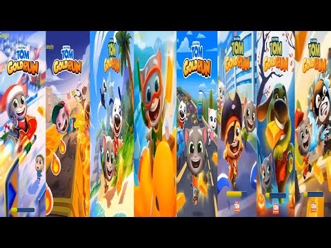 Talking Tom Gold Run GINGERBREAD BEN VS Explorer Hank Splashy FIREMAN ZOMBIE Cowboy PIRATE GINGER