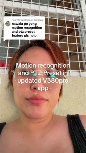 Motion Recognition at PTZ Preset sa V380 Pro App