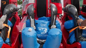 15 reactions | Space Turbo 360° Pendulum Ride Successfully Completed...