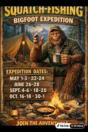 The 2026 Bigfoot Expedition Dates! Reserve your spot.