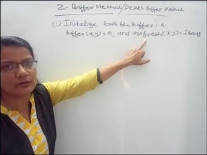 Z Buffer Method or Depth Buffer Method in Computer Graphics in Hindi Lec-61