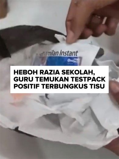 Guru Temukan Testpack Positif saat Razia Sekolah