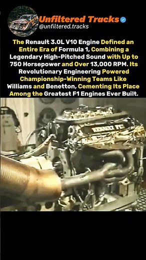 The 750-HP Renault V10 That Became the Greatest F1 Engine Ever Built. 🔊🇬🇧 #f1